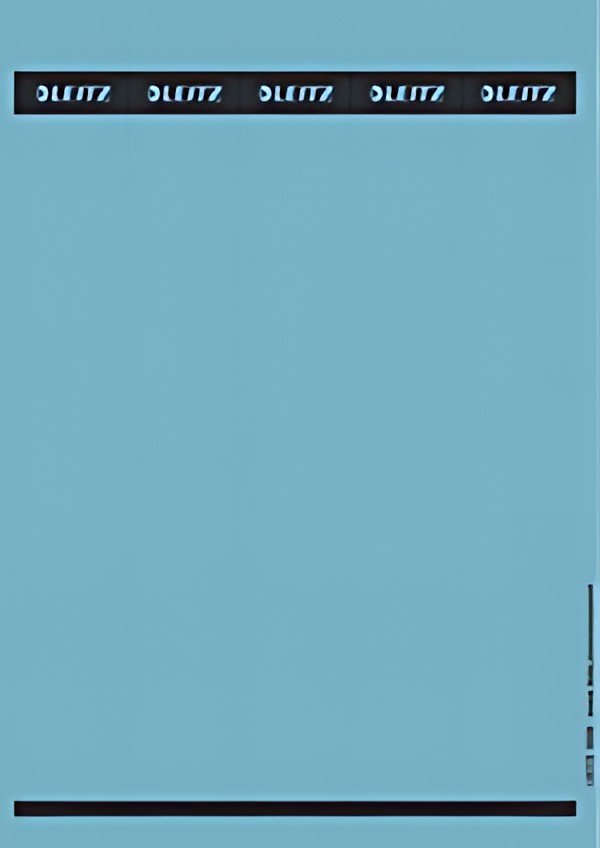 LEITZ Etiquette pour dos de classeur, 39 x 285 mm, bleu