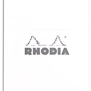 RHODIA Bloc agrafé No. 11, format A7, quadrillé 5x5, blanc