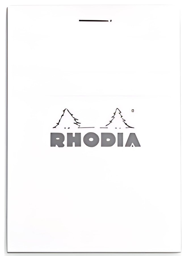 RHODIA Bloc agrafé No. 11, format A7, quadrillé 5x5, blanc