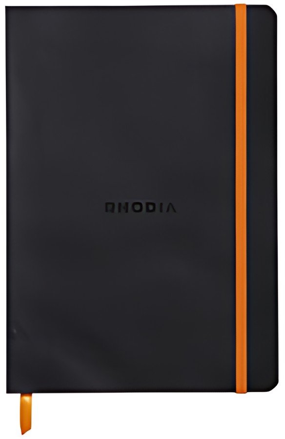 RHODIA Carnet souple RHODIARAMA, A6, ligné, noir
