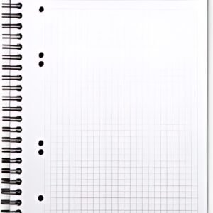 RHODIA Cahier à spirale "Note Book", A5, quadrillé 5x5, noir