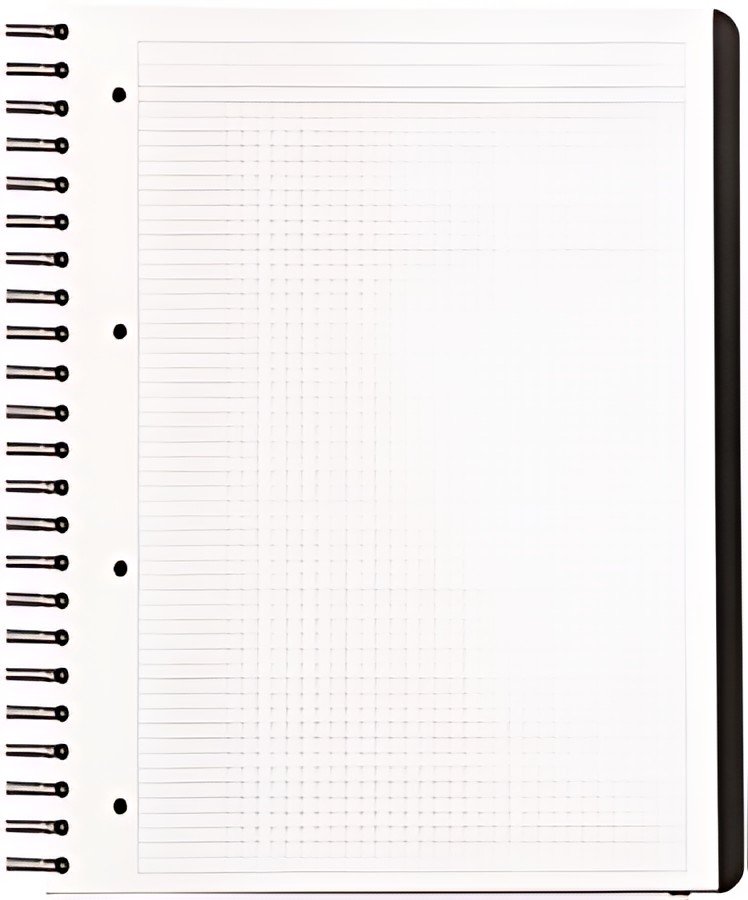 RHODIA Cahier à spirale "Pro Book", A4+, quadrillé, noir