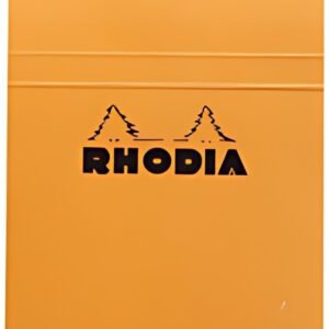 RHODIA Bloc agrafé No. 13, format A6, quadrillé 5x5, orange