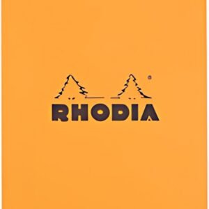 RHODIA Bloc spiralé No. 13, format A6, quadrillé 5x5, orange