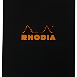 RHODIA Bloc agrafé No. 14, 110 x 170, quadrillé 5x5, noir