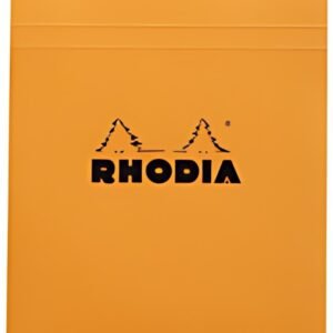 RHODIA Bloc agrafé No. 16, format A5, quadrillé 5x5, orange