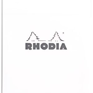 RHODIA Bloc agrafé No. 16, format A5, quadrillé 5x5, blanc