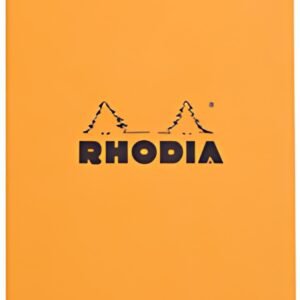 RHODIA Bloc spiralé No. 16, format A5, quadrillé 5x5, orange