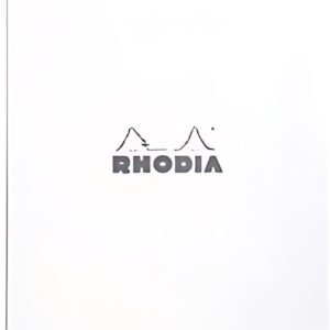 RHODIA Bloc agrafé No. 18, format A4, quadrillé 5x5, blanc