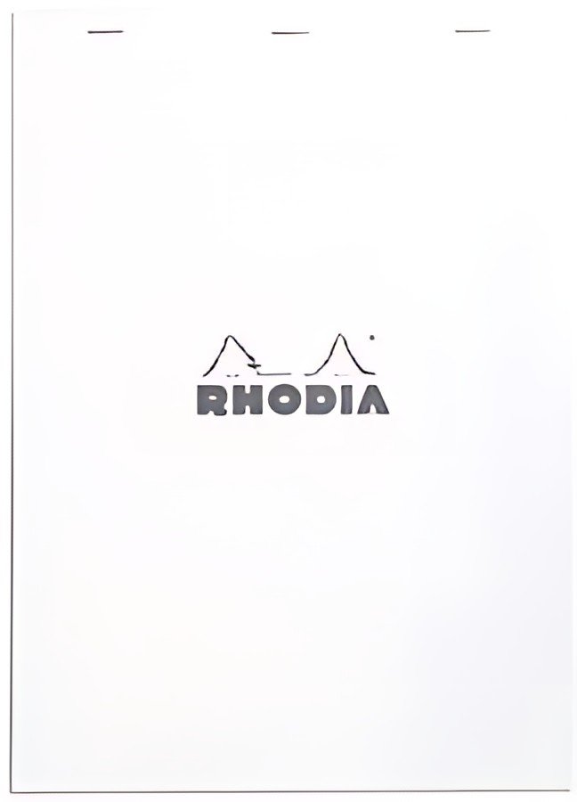 RHODIA Bloc agrafé No. 18, format A4, quadrillé 5x5, blanc