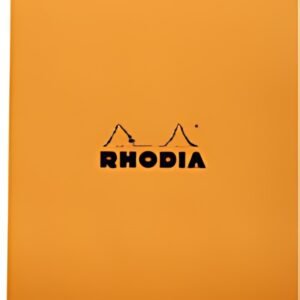 RHODIA Bloc agrafé No. 19, format A4+, quadrillé 5x5, orange