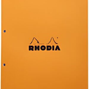 RHODIA Bloc agrafé No. 20, format A4+, Seyès, orange