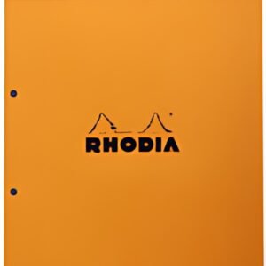 RHODIA Bloc agrafé No. 20, format A4+, quadrillé 5x5, orange