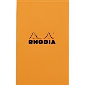 RHODIA Bloc agrafé No. 8, 74 x 210 mm, quadrillé 5x5, orange