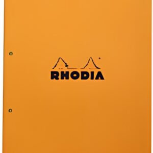 RHODIA Bloc Audit agrafé, 210 x 318 mm, 80 feuilles, orange