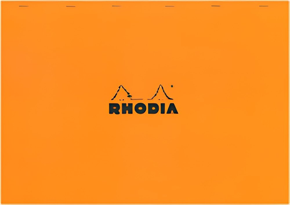 RHODIA Bloc agrafé No. 38, format A3+, quadrillé 5x5, orange