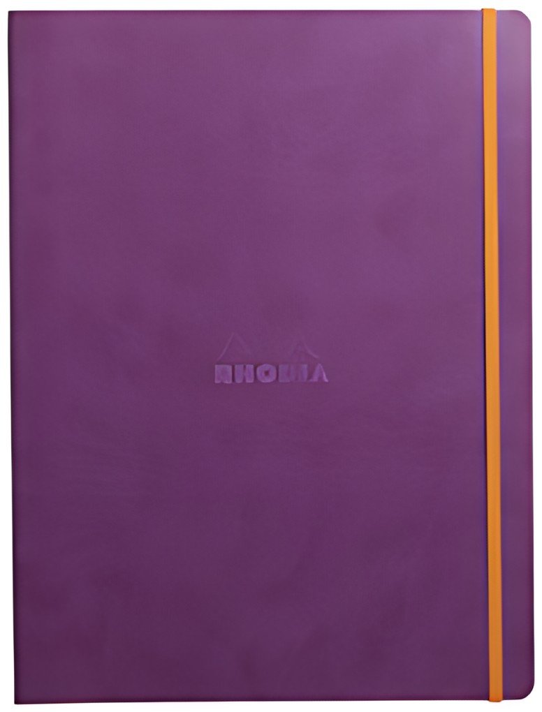 RHODIA Carnet de notes RHODIARAMA, A4+, ligné, violet