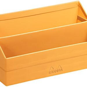 RHODIA Porte-courrier, en simili cuir, orange