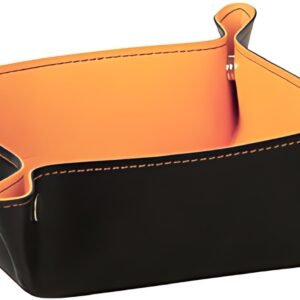 RHODIA Vide-poche réversible, en similicuir, orange