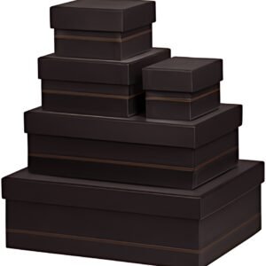 RHODIA Set de boîtes gigognes RHODIARAMA, 5 pièces, noir