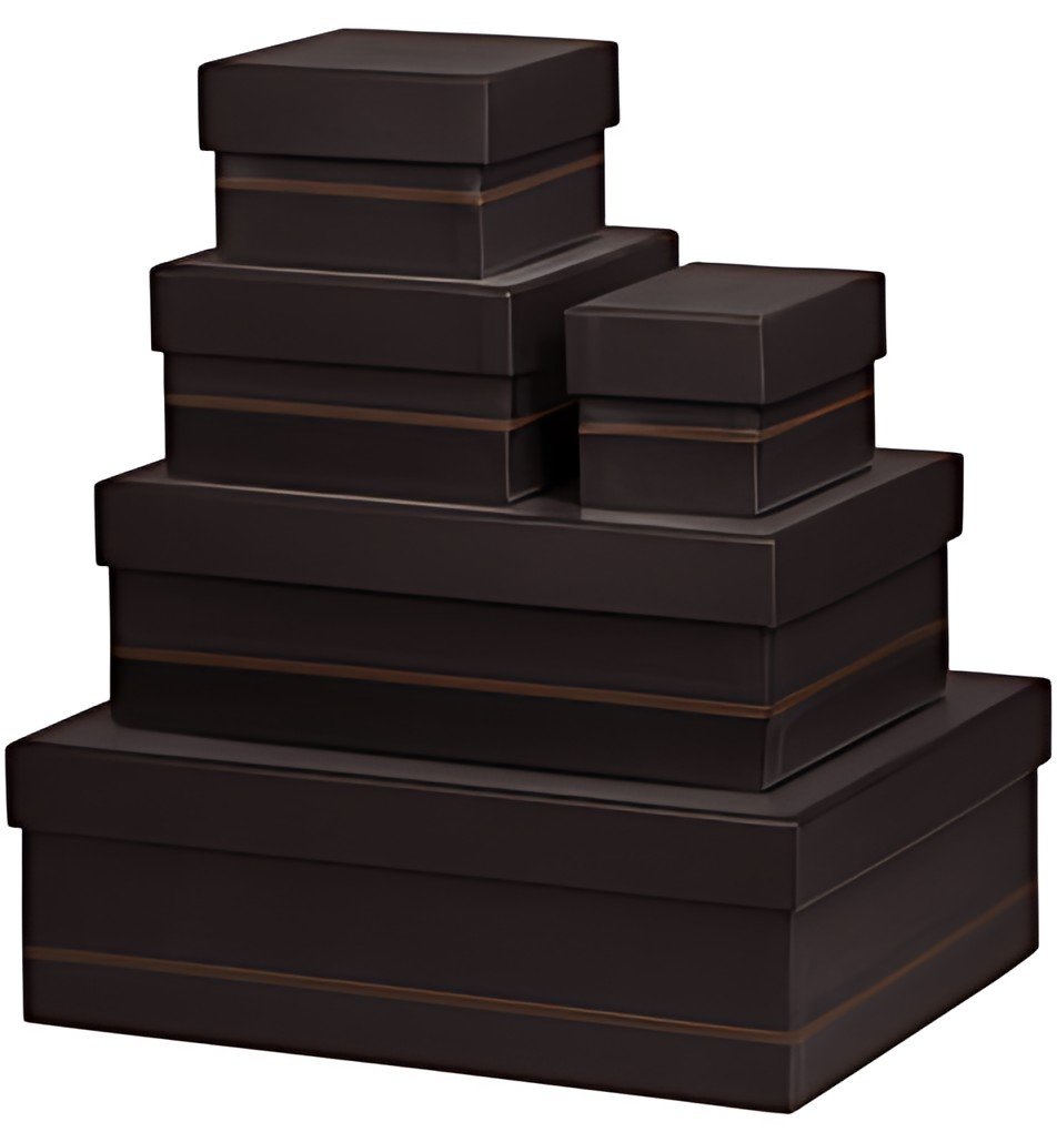 RHODIA Set de boîtes gigognes RHODIARAMA, 5 pièces, noir