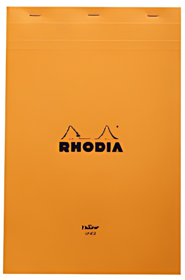 RHODIA Bloc agrafé No. 19 Yellow, A4+, ligné, orange