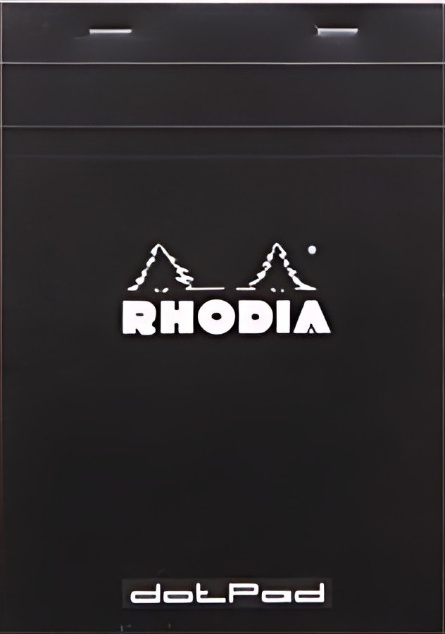 RHODIA Bloc-notes agrafé "dotPad", A5, pointillé, noir