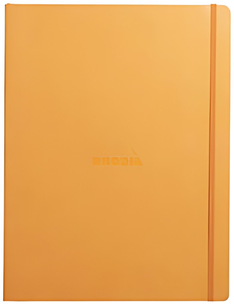 RHODIA Carnet de notes RHODIARAMA, A4+, ligné, orange