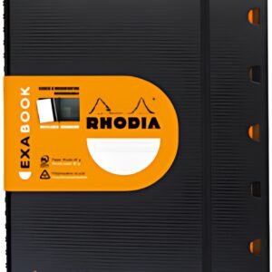 RHODIA Cahier EXABOOK rechargeable, A4+, quadrillé, noir