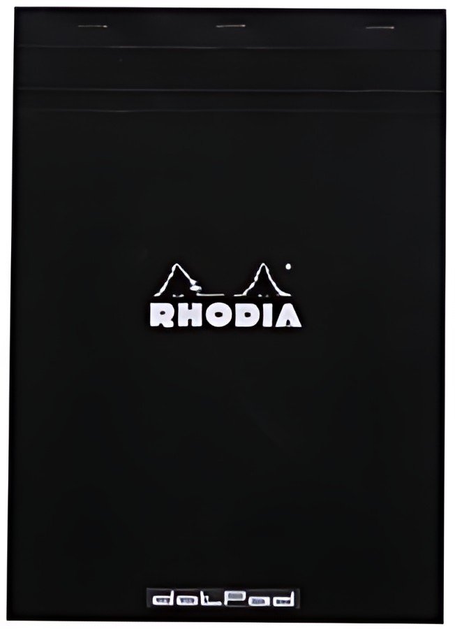 RHODIA Bloc-notes agrafé "dotPad", A4+, pointillé, noir