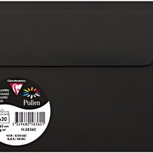 Pollen by Clairefontaine Enveloppes C6, noir