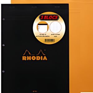 RHODIA Bloc agrafé No. 20, format A4+, séyès, lot de 3