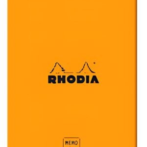 RHODIA Bloc mémo No. 11, 85 x 115 mm, quadrillé, orange