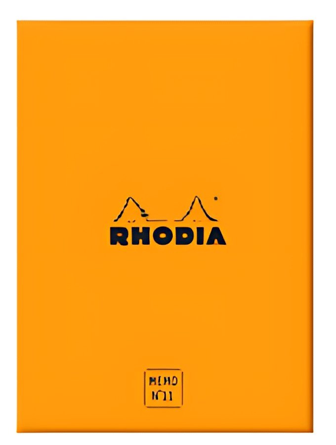 RHODIA Bloc mémo No. 11, 85 x 115 mm, ligné, orange