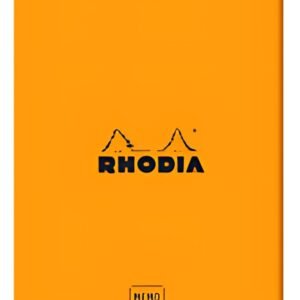 RHODIA Bloc mémo No. 13, 115 x 160 mm, ligné, orange