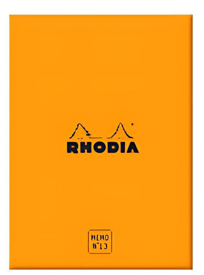 RHODIA Bloc mémo No. 13, 115 x 160 mm, ligné, orange
