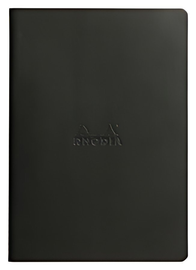 RHODIA Carnet piqûre textile RHODIARAMA, A5, ligné, noir