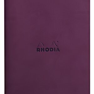 RHODIA Carnet piqûre textile RHODIARAMA, A5, ligné, violet