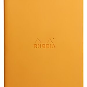 RHODIA Carnet piqûre textile RHODIARAMA, A5, ligné, orange