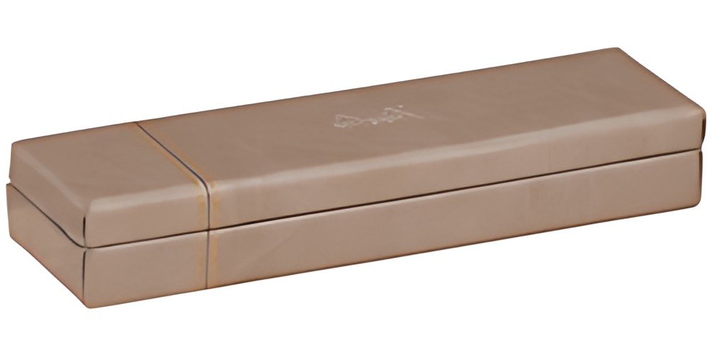 RHODIA Plumier, en simili cuir, taupe