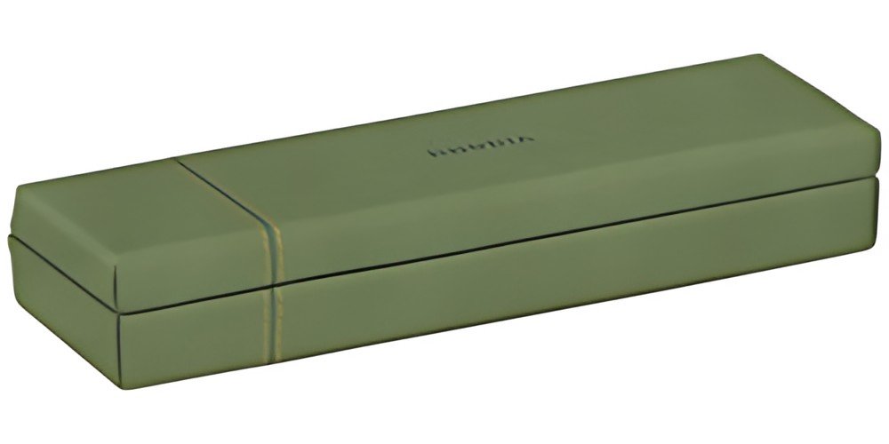 RHODIA Plumier, en simili cuir, sauge
