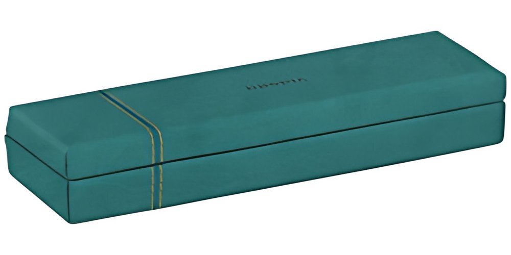 RHODIA Plumier, en simili cuir, paon
