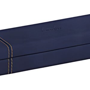 RHODIA Plumier, en simili cuir, bleu nuit