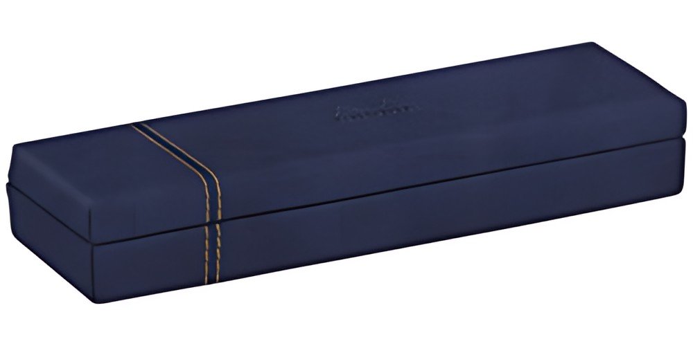 RHODIA Plumier, en simili cuir, bleu nuit