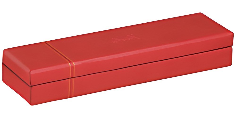 RHODIA Plumier, en simili cuir, coquelicot