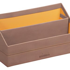 RHODIA Porte-courrier, en simili cuir, bois de rose