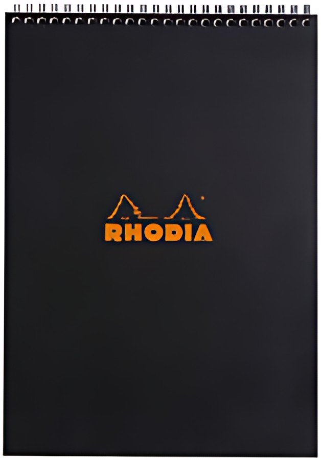 RHODIA Bloc spiralé No. 18, format A4, pointillé dot, noir