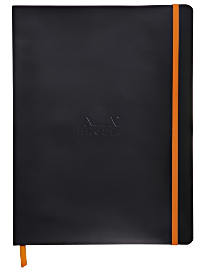 RHODIA Carnet souple RHODIARAMA, B5, ligné, noir