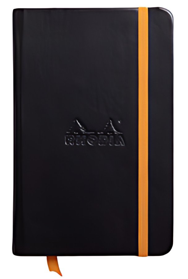 RHODIA Carnet rigide RHODIARAMA, 90 x 140 mm, ligné, noir