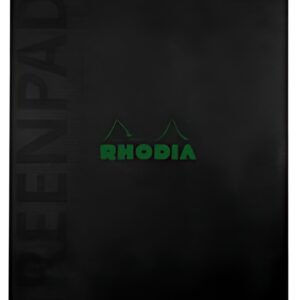 RHODIA Bloc reliure intégrale GREENPAD, A4+, quadrillé, noir